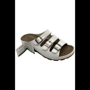 Flexus Women's Granita Strappy Sandal White - Medium